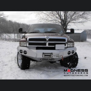 Dodge Ram 1500 Stealth Front Winch Bumper - Smittybilt XRC - Raw Steel WARN M12000